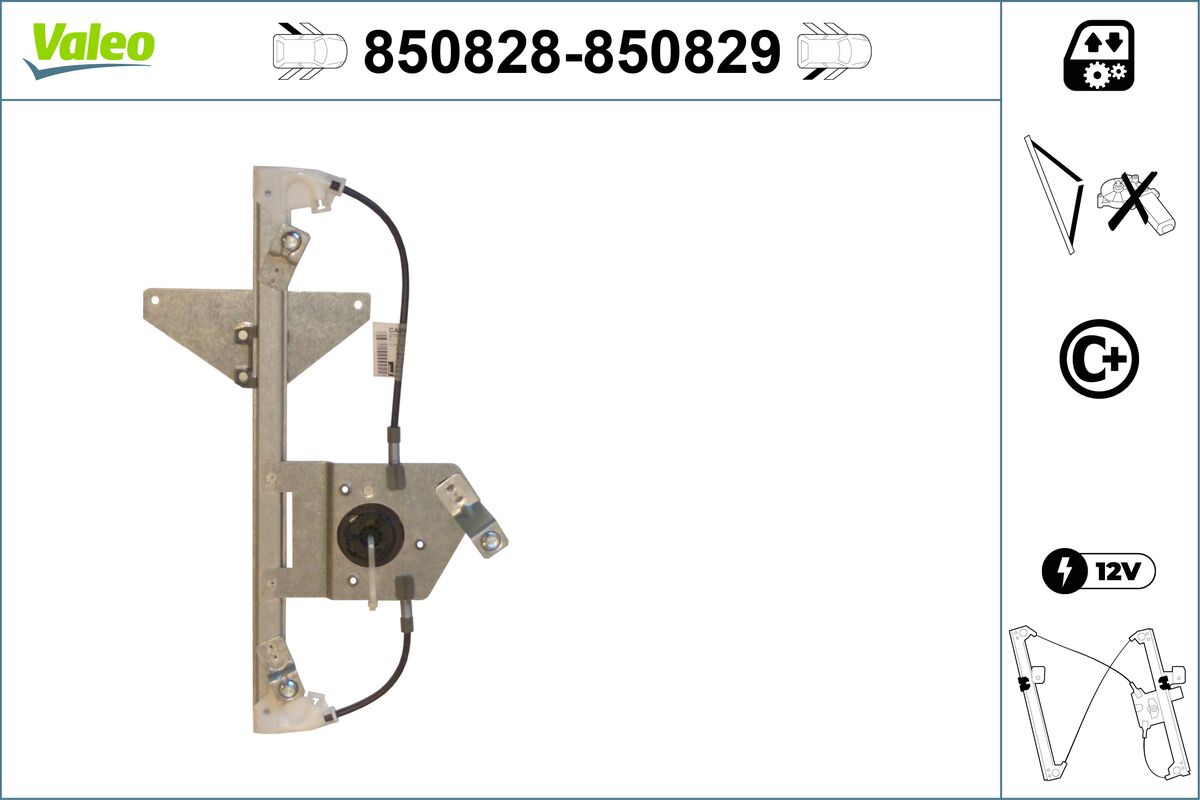 VALEO VAL850828 Ablakemelő
